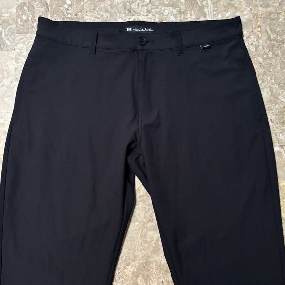 Travis Mathew Pants Mens 35x31 Black Open To Close Perforated Golf Stretch - Picture 1 of 10